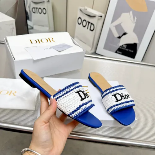 Replica Christian Dior Slippers For Women #1461732 $92.00 USD for Wholesale