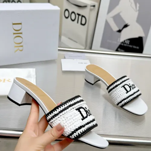 Replica Christian Dior Slippers For Women #1461734 $92.00 USD for Wholesale