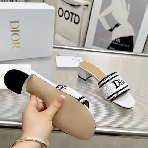 Replica Christian Dior Slippers For Women #1461734 $92.00 USD for Wholesale