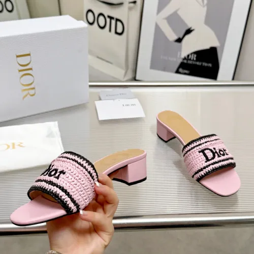 Replica Christian Dior Slippers For Women #1461735 $92.00 USD for Wholesale