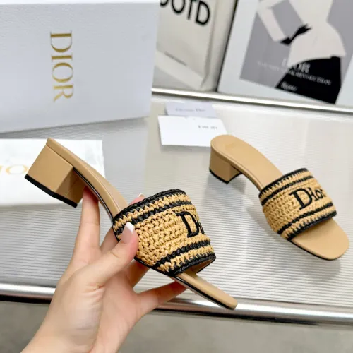 Replica Christian Dior Slippers For Women #1461736 $92.00 USD for Wholesale
