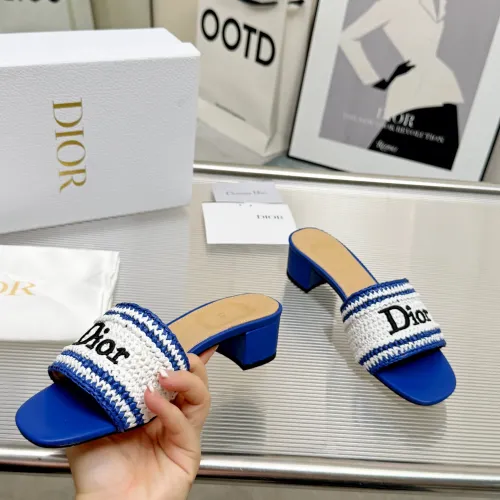 Replica Christian Dior Slippers For Women #1461737 $92.00 USD for Wholesale