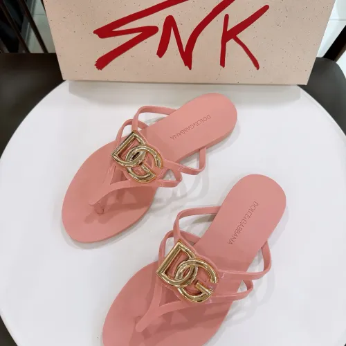 Replica Dolce & Gabbana D&G Slippers For Women #1461740 $56.00 USD for Wholesale