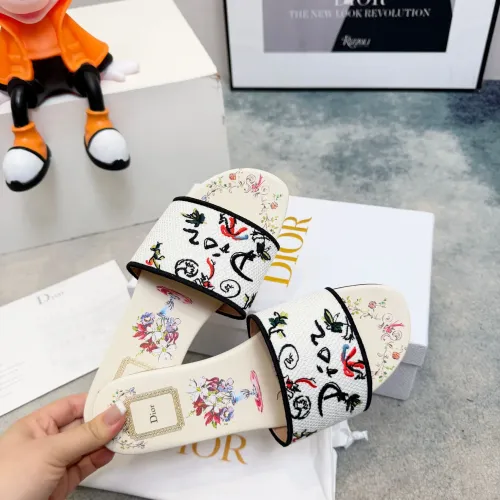 Replica Christian Dior Slippers For Women #1461852 $76.00 USD for Wholesale