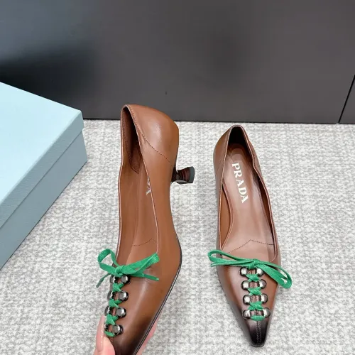 Replica Prada High-heeled Shoes For Women #1461907 $108.00 USD for Wholesale