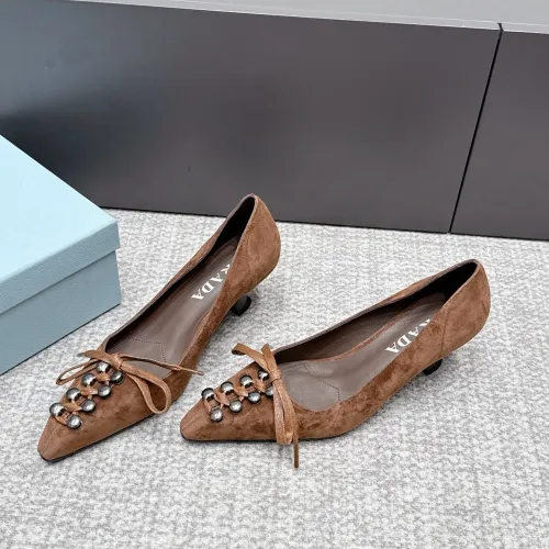 Cheap Prada High-heeled Shoes For Women #1461909, $$108.00 USD On Prada High-heeled Shoes