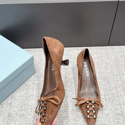 Replica Prada High-heeled Shoes For Women #1461909 $108.00 USD for Wholesale