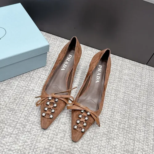 Replica Prada High-heeled Shoes For Women #1461909 $108.00 USD for Wholesale