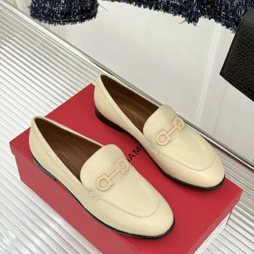 Cheap Salvatore Ferragamo Leather Shoes For Women #1461912, $$112.00 USD On Salvatore Ferragamo Leather Shoes