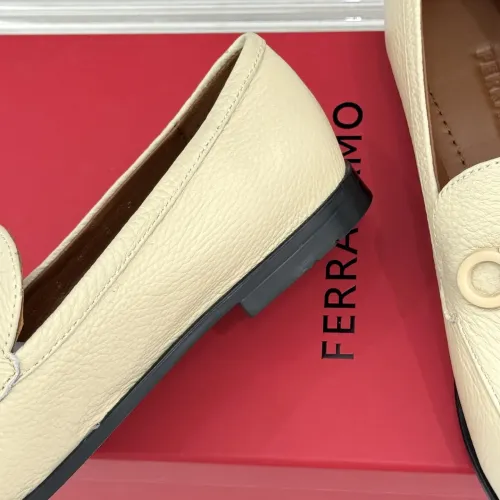 Replica Salvatore Ferragamo Leather Shoes For Women #1461912 $112.00 USD for Wholesale