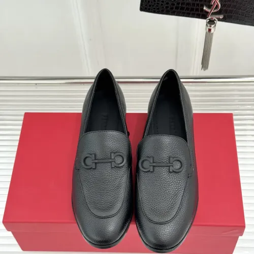 Replica Salvatore Ferragamo Leather Shoes For Women #1461914 $112.00 USD for Wholesale