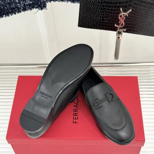 Replica Salvatore Ferragamo Leather Shoes For Women #1461914 $112.00 USD for Wholesale