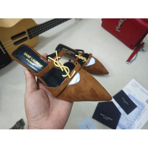 Replica Yves Saint Laurent YSL Slippers For Women #1462237 $100.00 USD for Wholesale