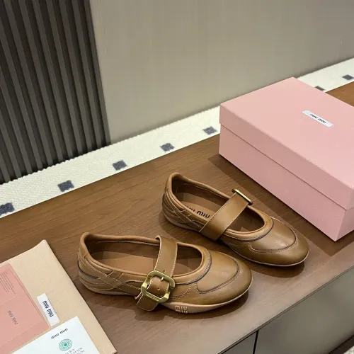 Replica MIU MIU Flat Shoes For Women #1462307 $100.00 USD for Wholesale