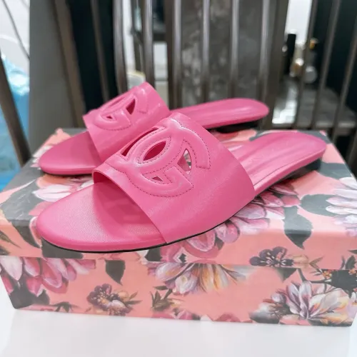 Replica Dolce & Gabbana D&G Slippers For Women #1462327 $64.00 USD for Wholesale