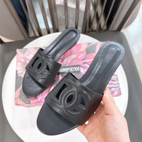 Replica Dolce & Gabbana D&G Slippers For Women #1462329 $64.00 USD for Wholesale