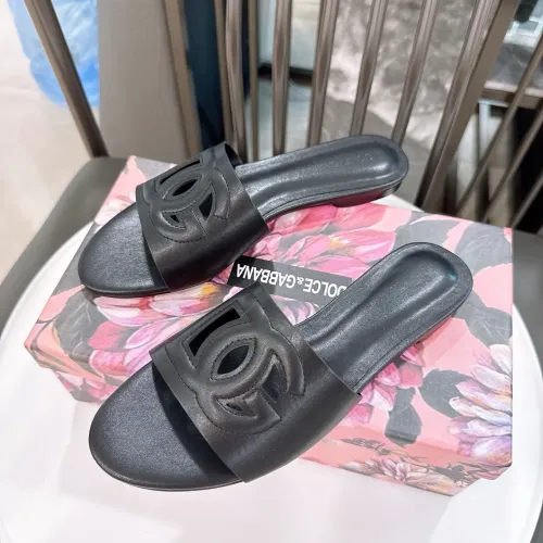 Replica Dolce & Gabbana D&G Slippers For Women #1462329 $64.00 USD for Wholesale