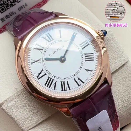 Replica Cartier AAA Quality Watches In Rose Gold For Women #1462589 $340.50 USD for Wholesale