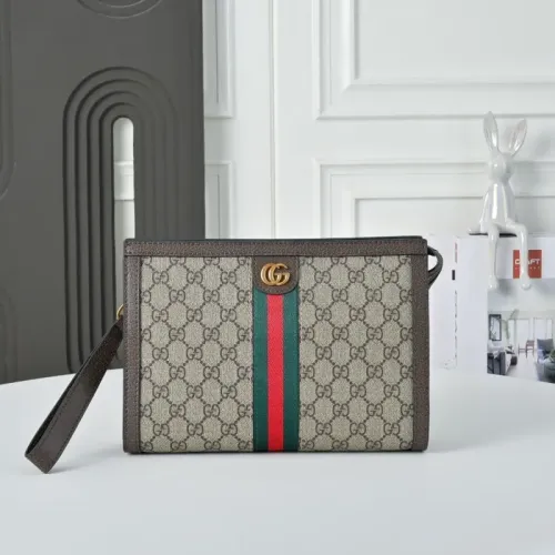 Cheap Gucci AAA Man Pouches #1462764, $$64.00 USD On Gucci AAA Man Wallets