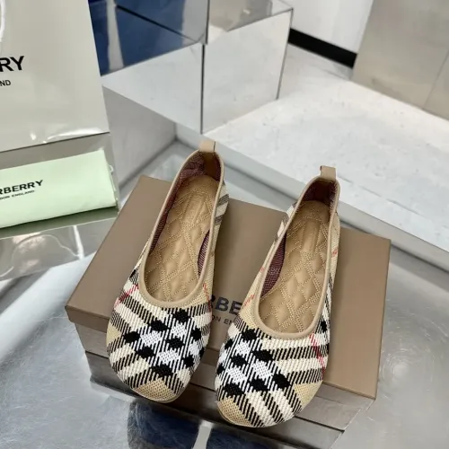 Replica Burberry Flat Shoes For Women #1462806 $76.00 USD for Wholesale