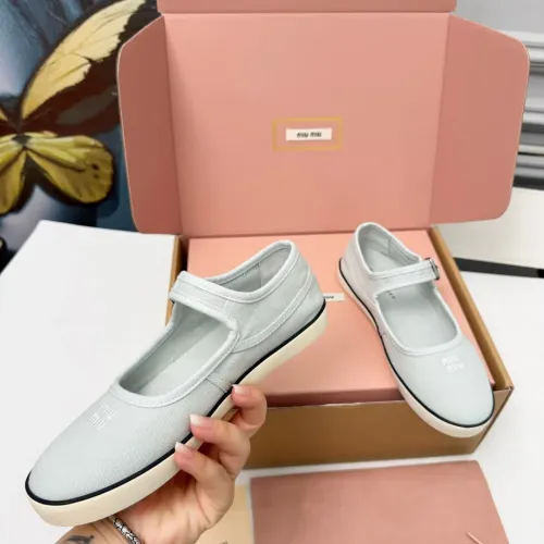 Replica MIU MIU Flat Shoes For Women #1462872 $85.00 USD for Wholesale