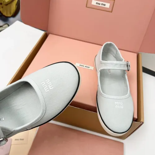Replica MIU MIU Flat Shoes For Women #1462872 $85.00 USD for Wholesale