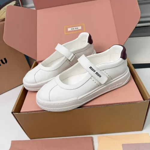 Replica MIU MIU Flat Shoes For Women #1462894 $92.00 USD for Wholesale