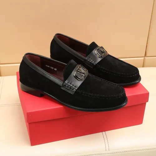 Replica Valentino Leather Shoes For Men #1463085 $85.00 USD for Wholesale