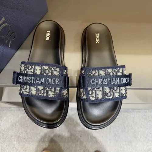 Replica Christian Dior Slippers For Men #1463203 $52.00 USD for Wholesale