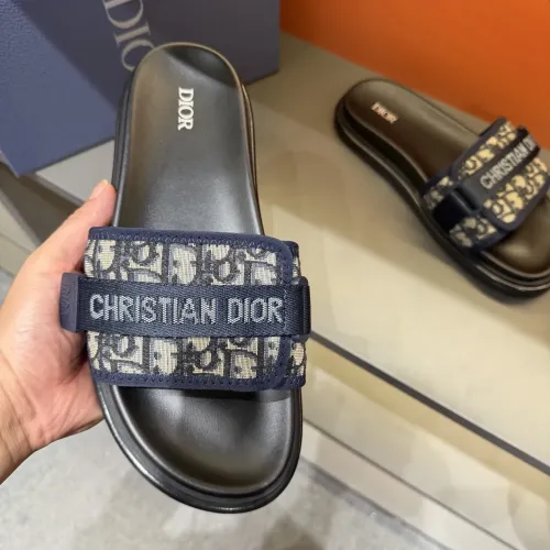 Replica Christian Dior Slippers For Men #1463203 $52.00 USD for Wholesale