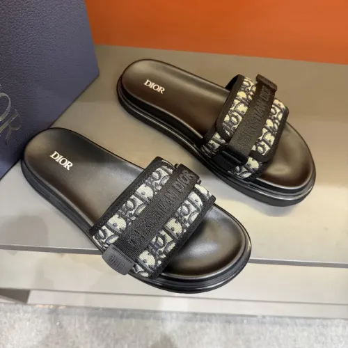 Replica Christian Dior Slippers For Men #1463204 $52.00 USD for Wholesale