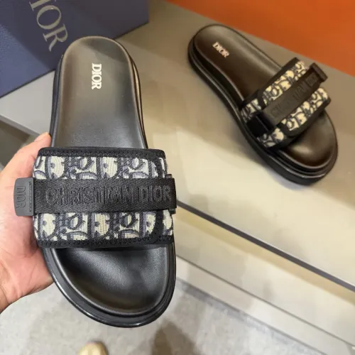 Replica Christian Dior Slippers For Men #1463204 $52.00 USD for Wholesale