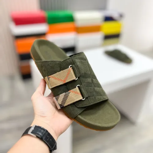 Replica Burberry Slippers For Men #1463208 $64.00 USD for Wholesale