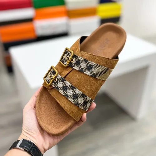 Replica Burberry Slippers For Men #1463213 $64.00 USD for Wholesale