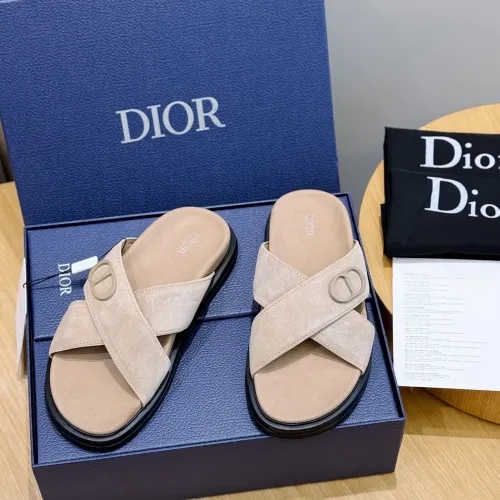 Replica Christian Dior Slippers For Men #1463247 $60.00 USD for Wholesale