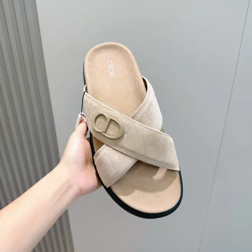Replica Christian Dior Slippers For Men #1463247 $60.00 USD for Wholesale