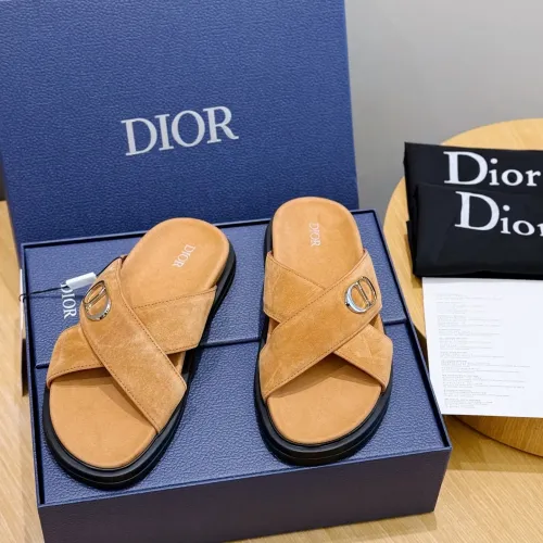 Replica Christian Dior Slippers For Men #1463248 $60.00 USD for Wholesale