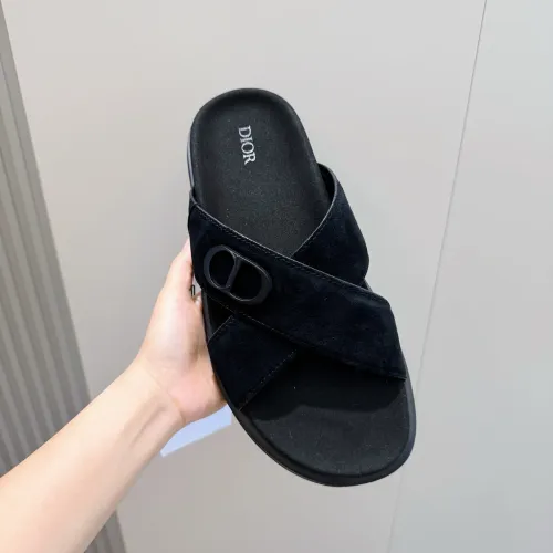 Replica Christian Dior Slippers For Men #1463251 $60.00 USD for Wholesale