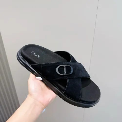 Replica Christian Dior Slippers For Men #1463251 $60.00 USD for Wholesale