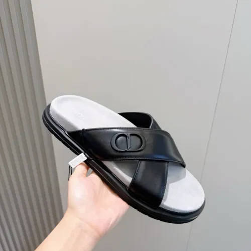 Replica Christian Dior Slippers For Men #1463252 $60.00 USD for Wholesale