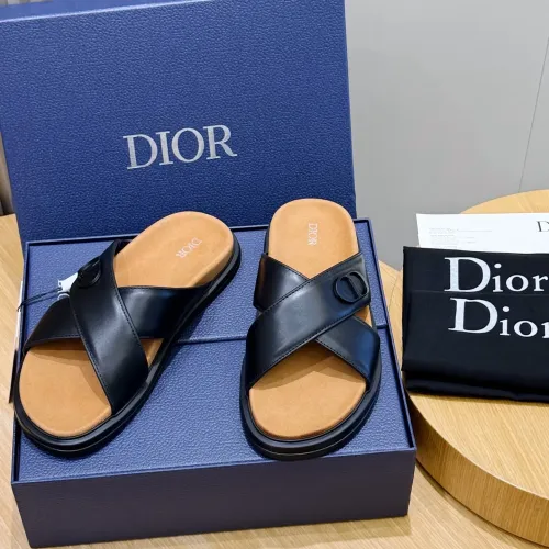 Replica Christian Dior Slippers For Men #1463253 $60.00 USD for Wholesale