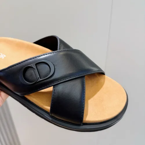 Replica Christian Dior Slippers For Men #1463253 $60.00 USD for Wholesale