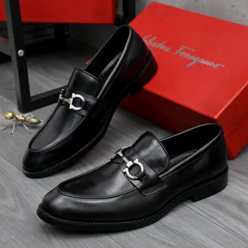 Cheap Salvatore Ferragamo Leather Shoes For Men #1463285, $$85.00 USD On Salvatore Ferragamo Leather Shoes