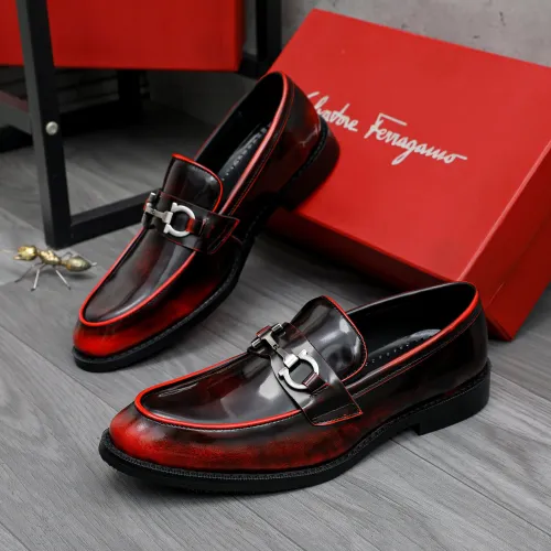 Cheap Salvatore Ferragamo Leather Shoes For Men #1463286, $$85.00 USD On Salvatore Ferragamo Leather Shoes