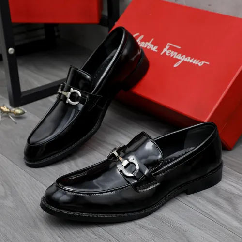 Cheap Salvatore Ferragamo Leather Shoes For Men #1463288, $$85.00 USD On Salvatore Ferragamo Leather Shoes