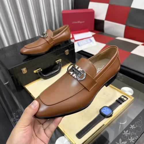 Cheap Salvatore Ferragamo Leather Shoes For Men #1463610, $$108.00 USD On Salvatore Ferragamo Leather Shoes