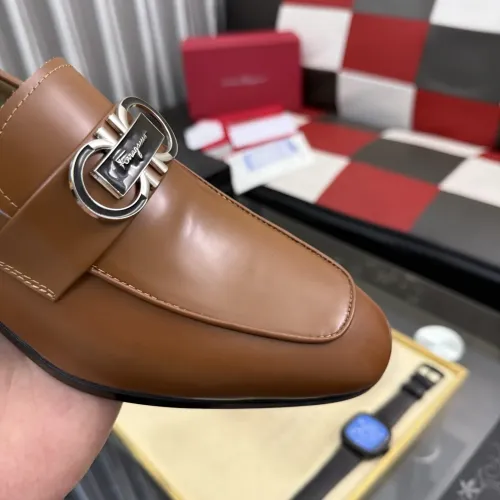 Replica Salvatore Ferragamo Leather Shoes For Men #1463610 $108.00 USD for Wholesale