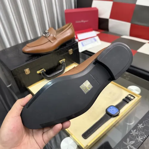 Replica Salvatore Ferragamo Leather Shoes For Men #1463610 $108.00 USD for Wholesale