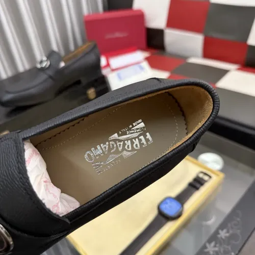 Replica Salvatore Ferragamo Leather Shoes For Men #1463616 $108.00 USD for Wholesale