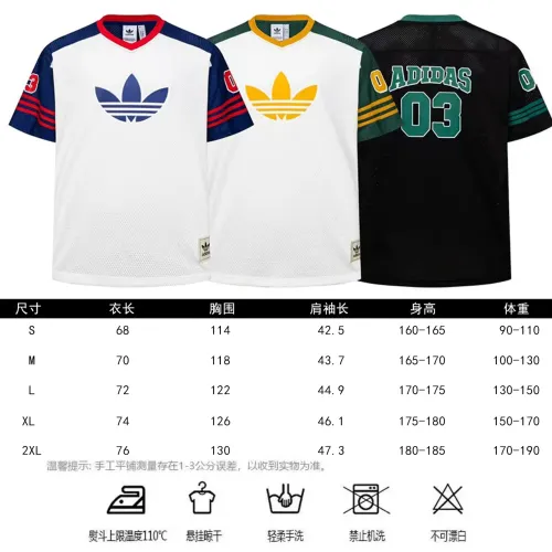 Replica Adidas T-Shirts Short Sleeved For Unisex #1464172 $36.00 USD for Wholesale